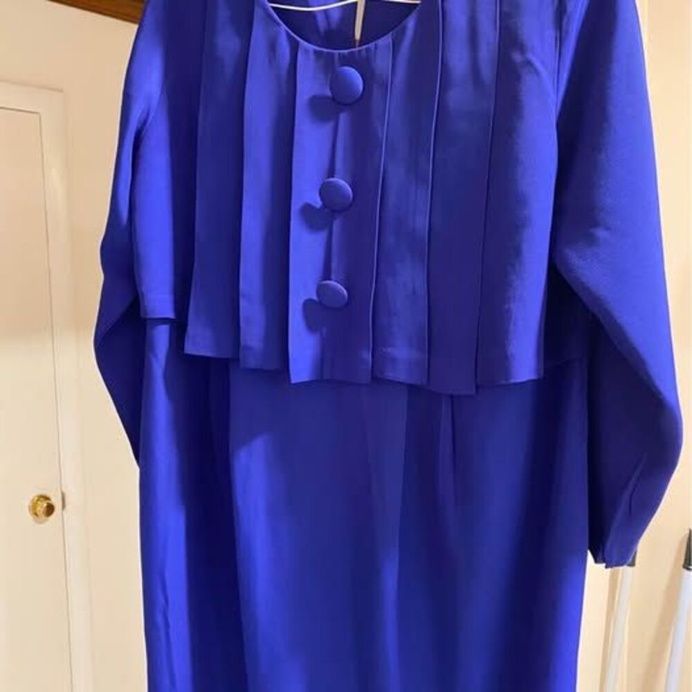 Maternity Dress - Dressing for 2 Ltd - Royal Blue - Size M
